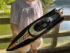 Big Boat 31.5 inch (About 80.0 cm) Large Remote Control Speed Boat for Adults Brushless Motor 70 km/h 5200mAh Dual Battery Power 3