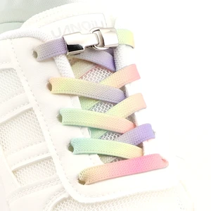 Image for 1Pair Rainbow Shoe Laces Without Ties Elastic Shoe 