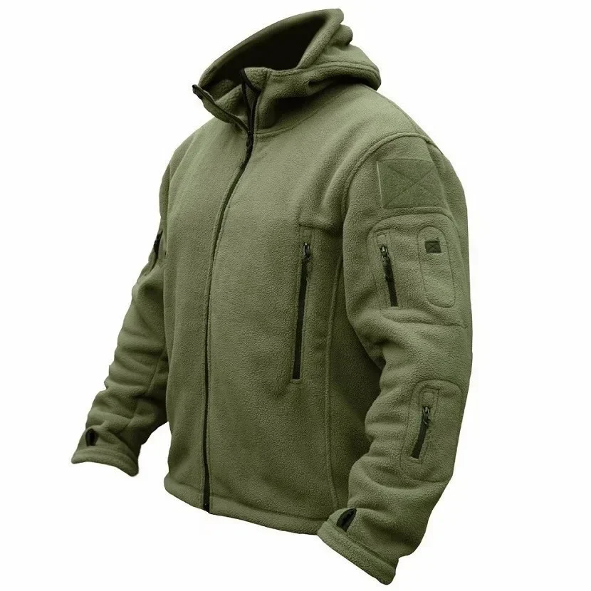Veste polaire tactique militaire chaude pour pêche et randonnée - Veste à capuche homme outdoor