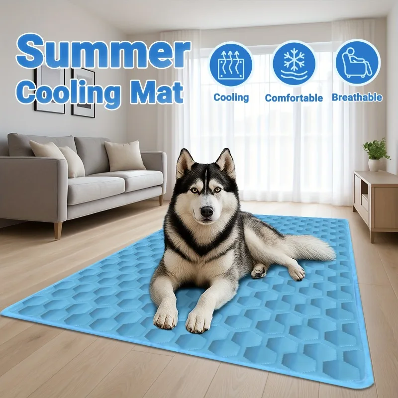KEMORELA Summer Dog Cooling Mat Pet Cold Bed Extra Large For Small Big Dogs Pet Accessories Cat Durable Blanket Sofa Cat_voghion.com