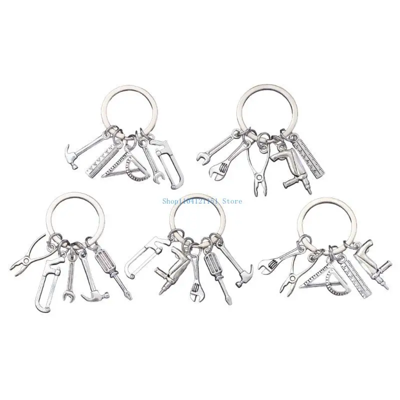 망치 스크루 드라이버 렌치 Pincer 키 링 액세서리가있는 A2BD 금속 키 체인 키 체인