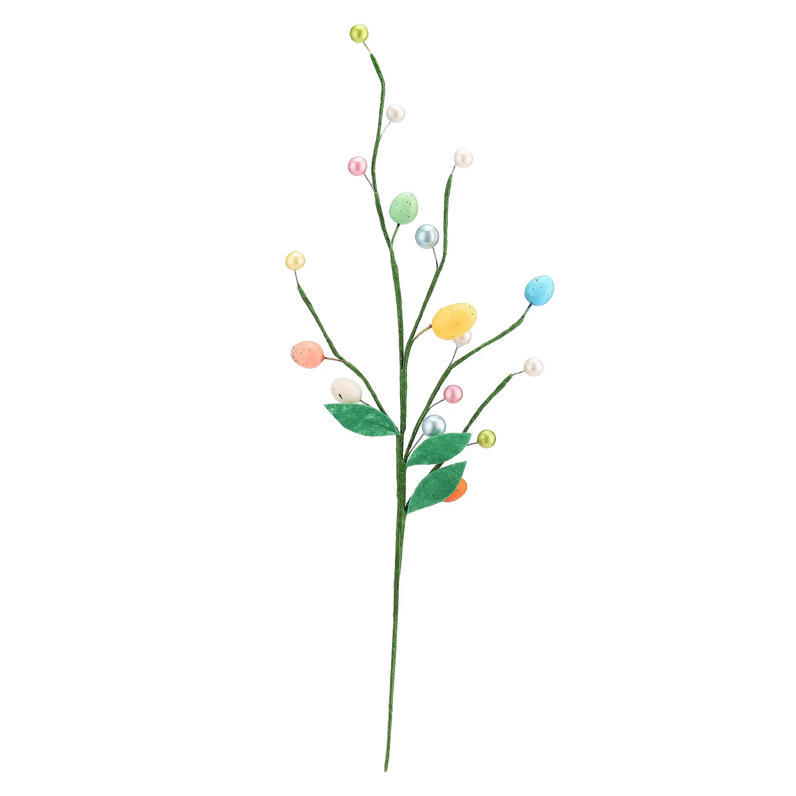 Scelte Artificiali Ramoscelli Pasquali Verde 44Cm Schiuma Stelo Floreale Decorazione Primaverile Rami Di Uova