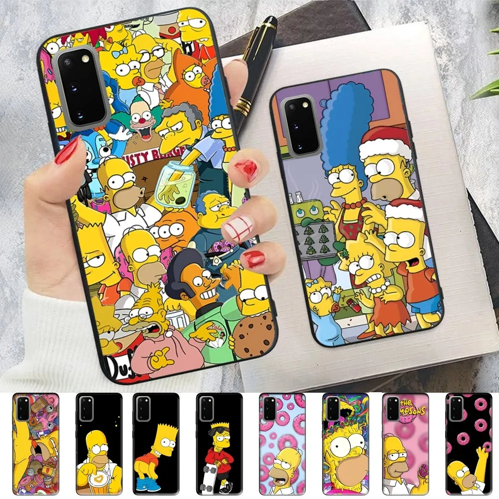 Divertente Custodia Per Telefono H-Homer S-Simpson-Family Per Samsung S 9 10 20 21 22 23 30 23Plus Lite Ultra Fe S10Lite Fundas