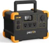 Portable Power Station E600LFP 614Wh Solar Generator Power Station with 3X1200W AC Outlets 100W USB-C PD Output 1