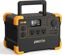 Portable Power Station E600LFP 614Wh Solar Generator Power Station with 3X1200W AC Outlets 100W USB-C PD Output 1