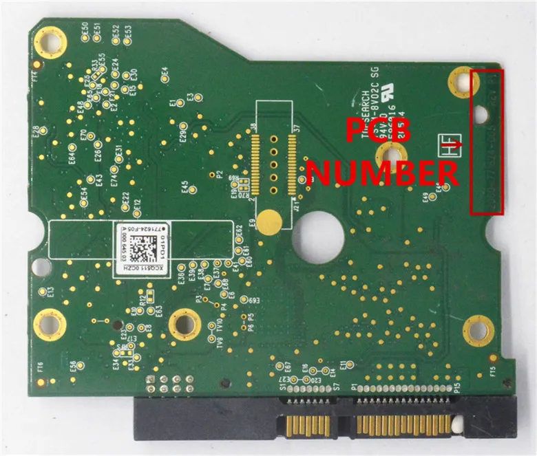   HDD PCB / 2060-771624-003 REV A , 2060-771624-005 REV P1 / 771624-A03 ,-F03 , 2061-771624-A03 , 771624-F05