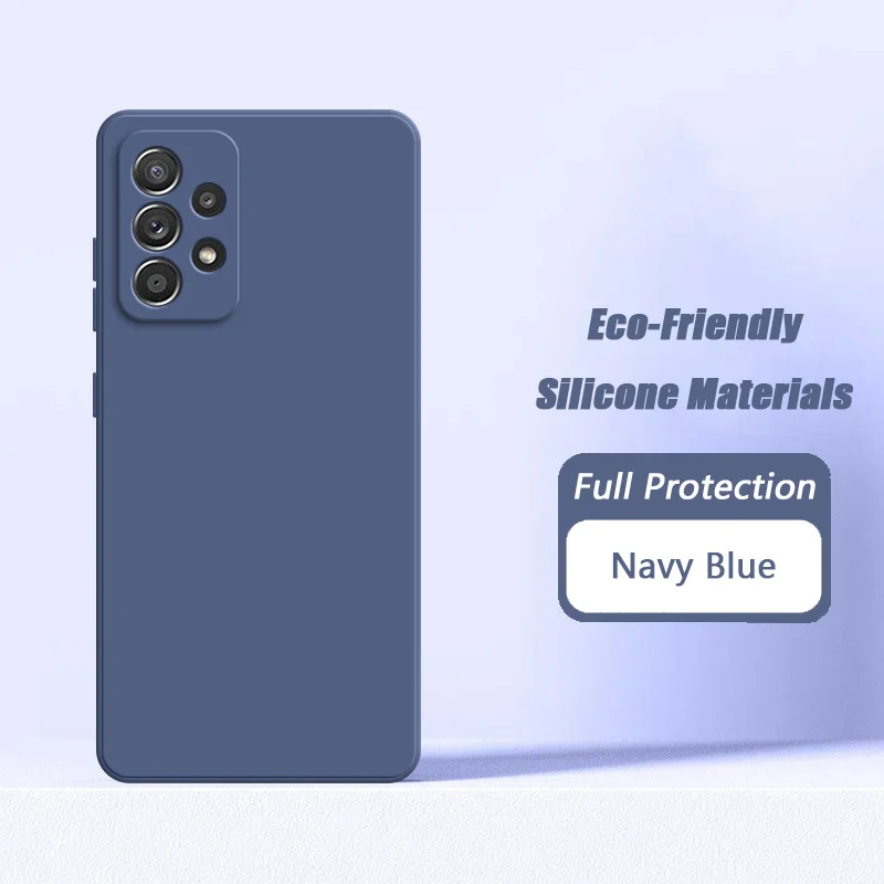 Enhanced Liquid Silicone Slim Phone Case with Square Design