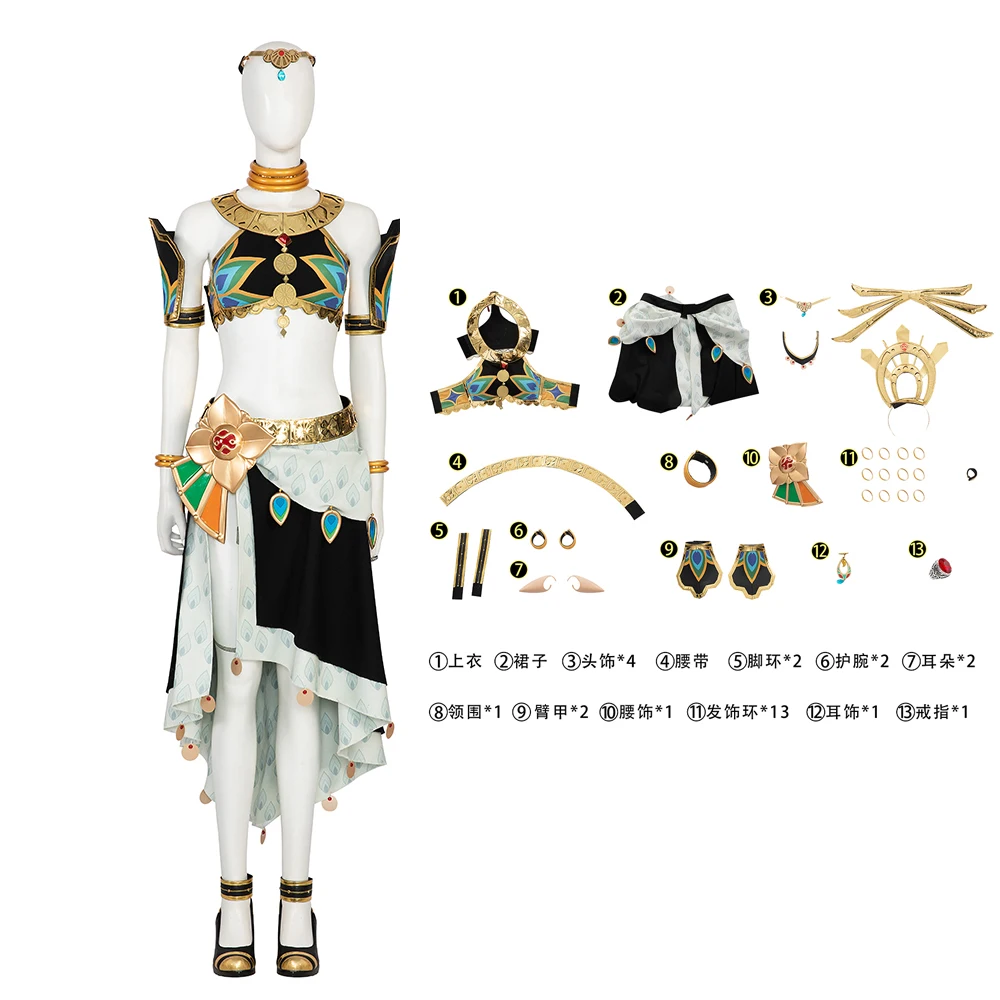 New Zelda Dewdrop Princess Cosplay The Legend Tears Of The Kingdom Twilight Princess Accessori Party Costume Cosplay
