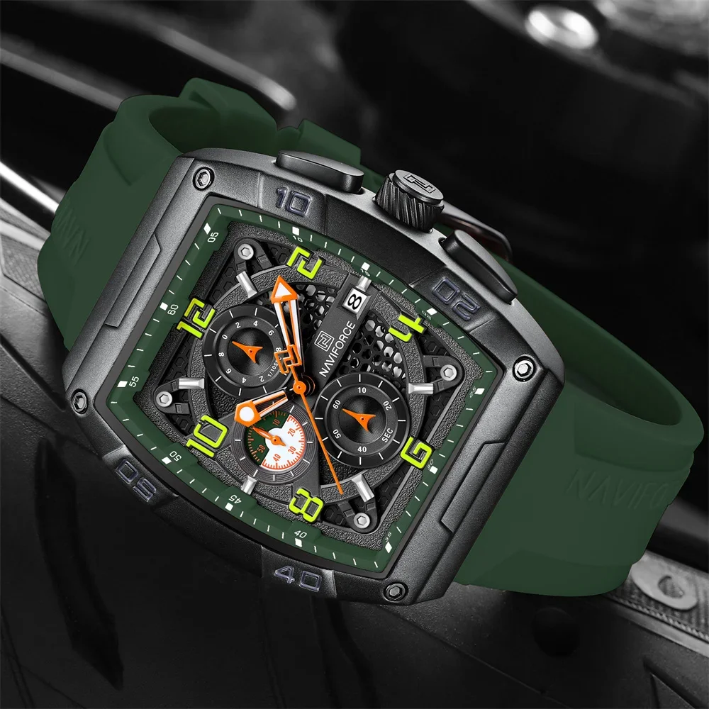 NAVIFORCE New Men Wristwatch Top Brand Luxury Sport Chronograph