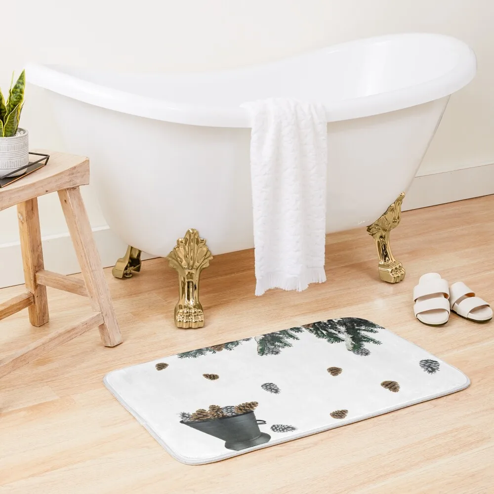 

Pinecombs Bath Mat Wc Non-Slip Bathtub Anti-Slip Shower Mat