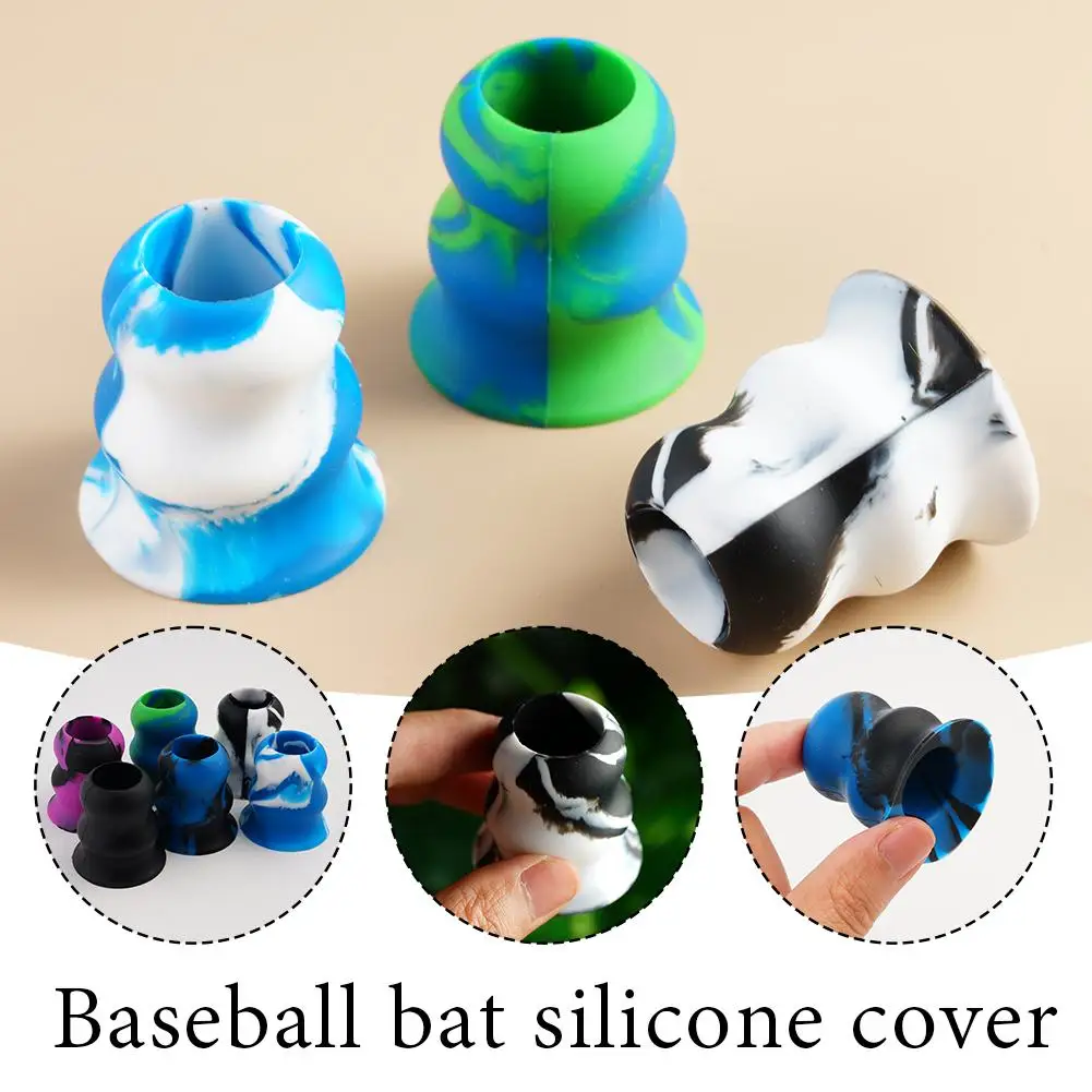 Baseball Bat Sleeve Baseball/softball Bat Silicone Protective Sleeve Non-slip Absorbent Breathable Base Outdoor Sweat Sports M1s9