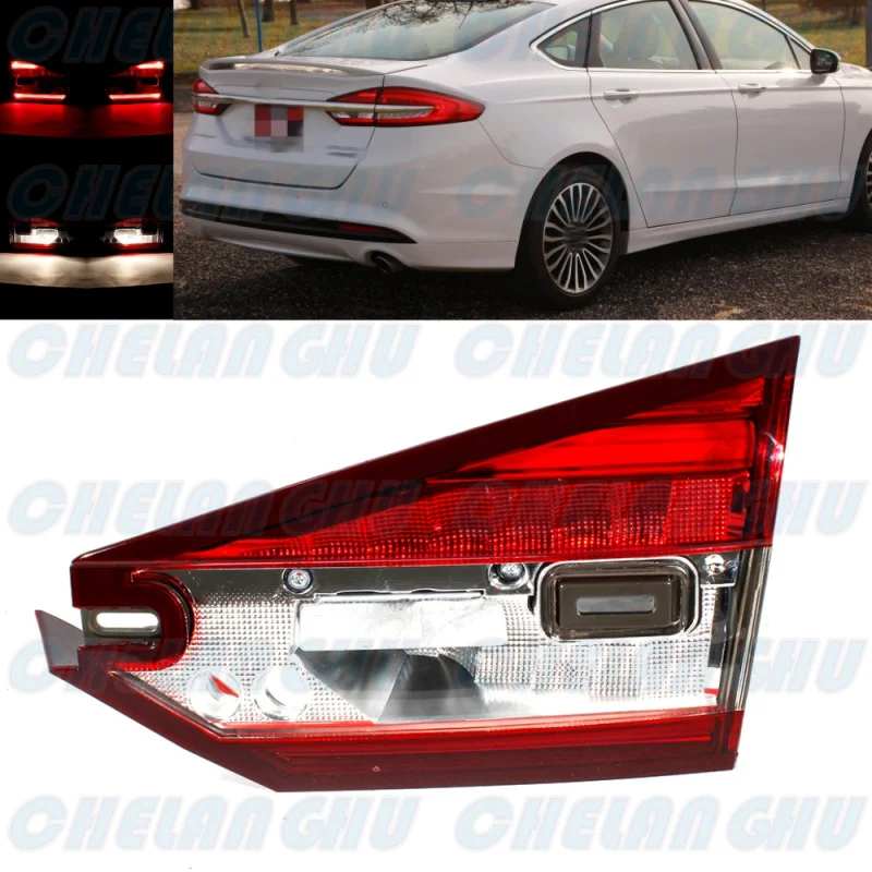 

Right Inner Side Tail Rear Lamp Light With Bulbs HS73-13A602-AA For Ford Fusion 2017 2018 2019