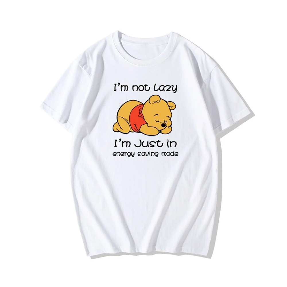 Disney Winnie The Pooh T-Shirt Fashion Harajuku Winnie The Pooh T-Shirt Oversize Streetwear Abbigliamento Design Estetico Donna