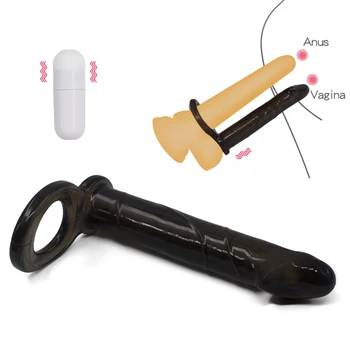 Anal Viginal Double Penetration Realistic Dildo G-Spot Vibrator For Couples Lesbian Masturbator Adult Sex Toys 4