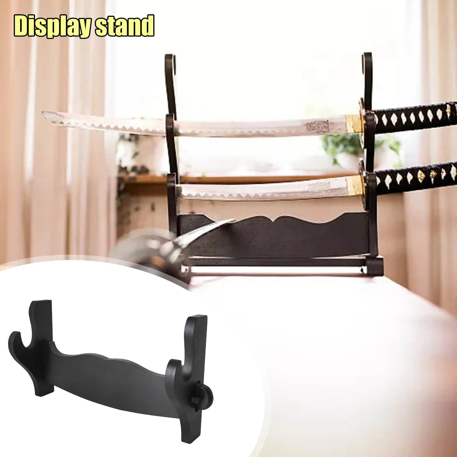 Swords Wall Mount Swords Stand Ka-tana Stand Black Display Holder Samurai Hanger Display Holder Suitable For Lightsabers
