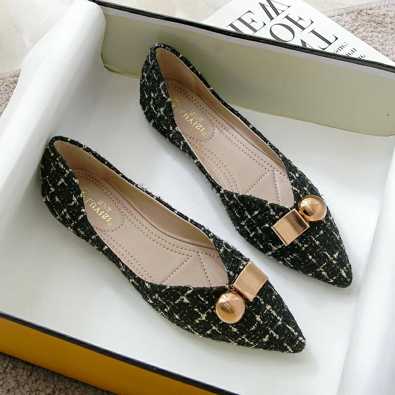 

Женские легкие балетки с острым носком, на весну и осень