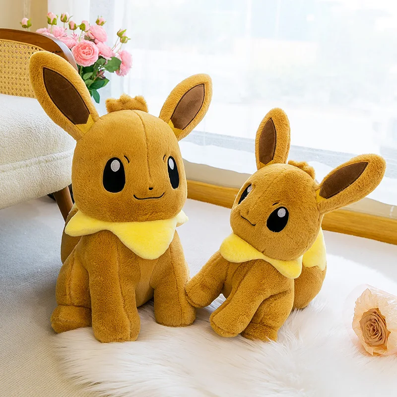 

Новинка, милые плюшевые игрушки Pokemon Eevee 40-75 см, кукла Покемон Eevee, персонажи аниме Eevee, спальная подушка, куклы, подарок на день рождения