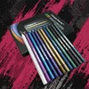 12 Colors Glitter & Shimmer Eyeliner Stick Pack - Long-Wearing Blue Tone Eyeliner Pencil with Smooth Application - Versatile 2