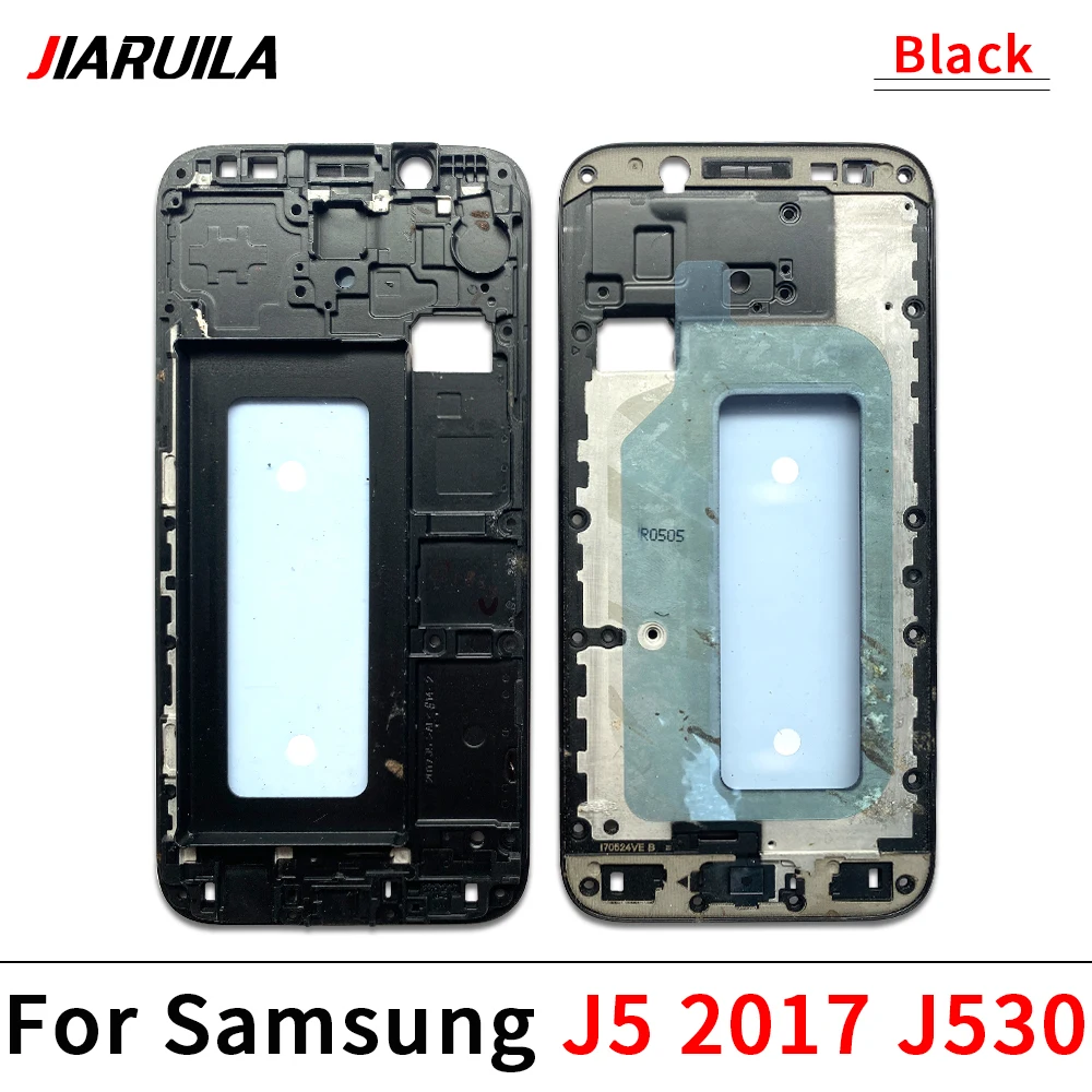 삼성 J5 J7 2017 J530 J730 J5 J7 프라임 G570 G610 중간 프레임 전면 베젤 커버 섀시 하우징 백 플레이트 LCD 홀더