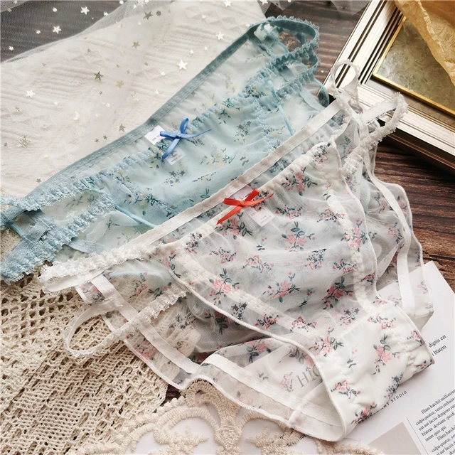 Ladies Hollow Brief Women Floral Lace Panties Underwear Seamless Lady Panty