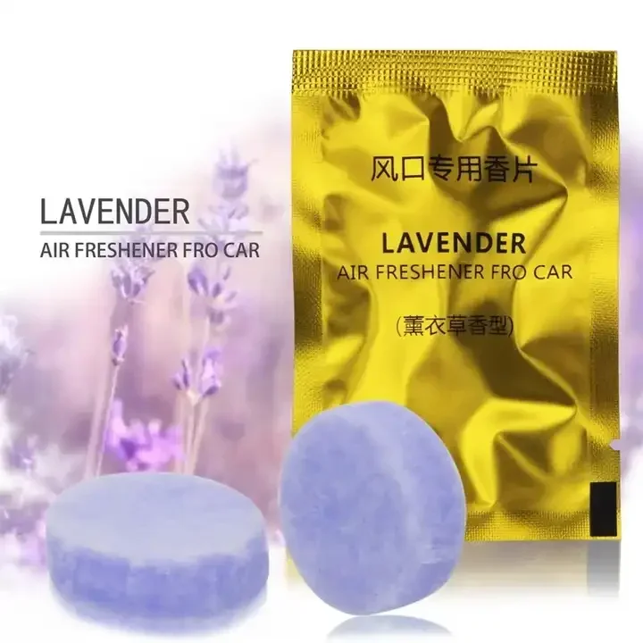  2pcs/pack of Car Air Freshener Gel Car Ventilation Clip Perfume Aromatherapy Diffuser 4 kinds of Aroma Fragrance 