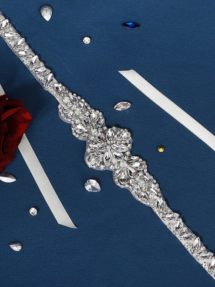 Bridal Waistband Rhinestone Bridal Belt For Women Wedding Dress Accessories Party Prom
