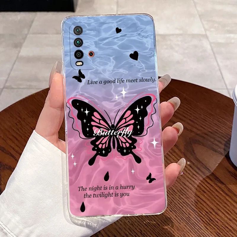 Luxury Aesthetic Transparent Cat Design Soft TPU Silicone Phone Case