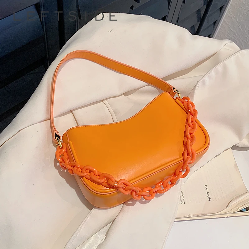 

LEFTSIDE, маленькие сумки карамельных цветов для женщин 2024 Y2K, корейская модная кожаная сумка через плечо, сумки и кошельки
