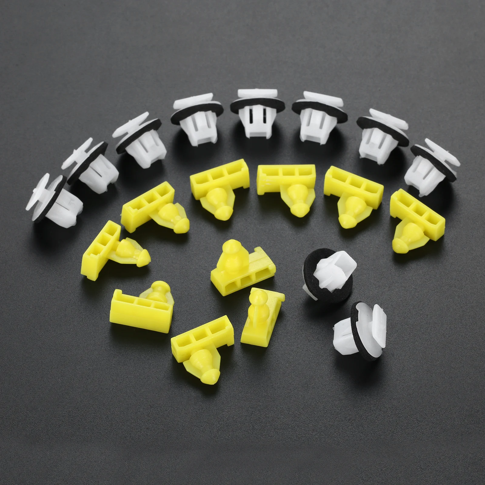 20 個オートホイールアーチトリムクリップセットフロント&リアフル