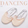 USHINE Half PU Leather Sole Ballet Pointe Dance Shoes Rhythmic Gymnastics Slippers Foot Girls Women 2