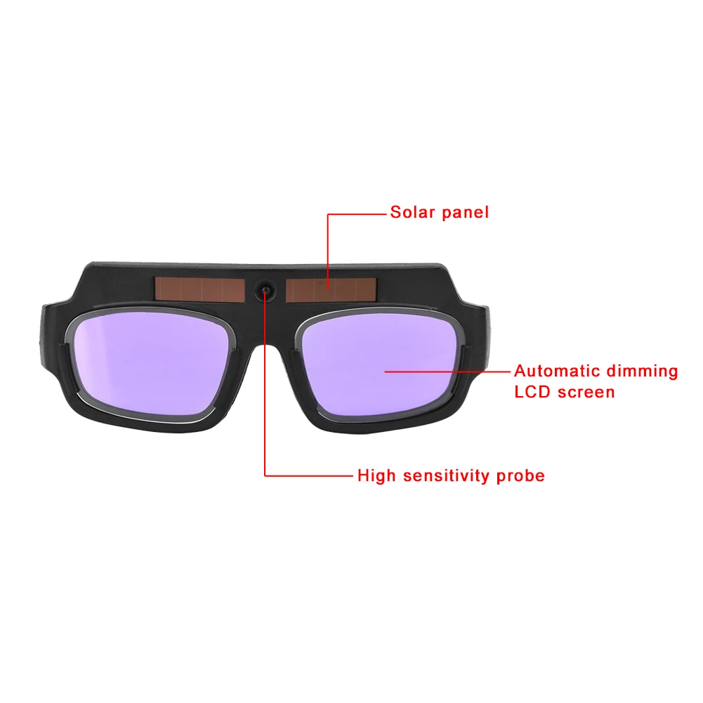 Welding Glasses Protective Welding Glasses Solar Auto Darkening Protective Welding Glasses Goggle Argon Arc Solar