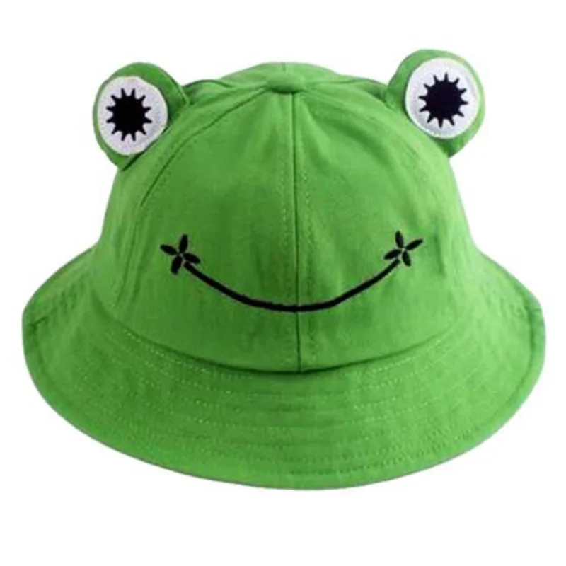 Child-Parents Frog Bucket Hat For Women Summer Autumn Plain Female Panama Outdoor Hiking Beach Fishing Sunscreen Woman Bob Caps