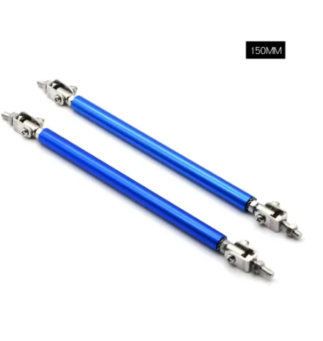 Універсальний автомобільний спліттер, гоночний регульований передній і задній бампер, опора для губ, розтяжка, комплект тягової планки 75/100/150/200 мм