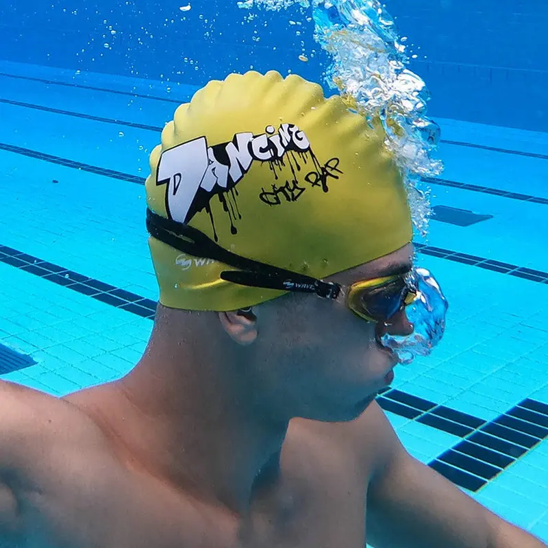 Flexible Silicone Waterproof Swimming Cap Unisex Adult Swimwear/hat Cover Comprehensive Joint