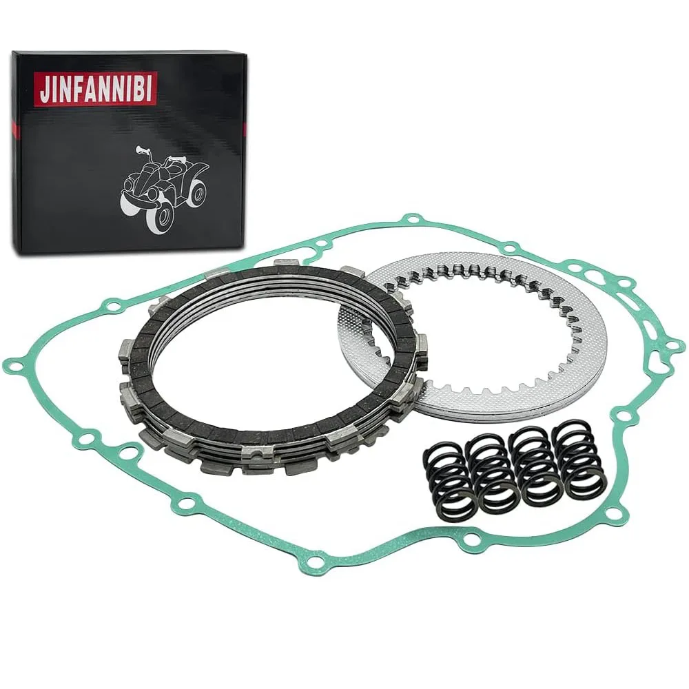 For Kawasaki Bayou 300 KLF300 1986- 1999 2000 2001 2002 2003 2004 2005 Clutch Kit Heavy Duty Springs & Gasket complete clutch kit heavy duty springs and gasket compatible for kawasaki kfx400 2005 2006