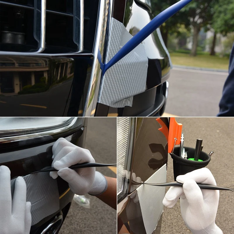 1set auto wrapping pružné mikro stěrka zahnutá drážka barvit nářadí & 7X auto nálepka vinyle balit filmovat stěrka škrabka nástroje