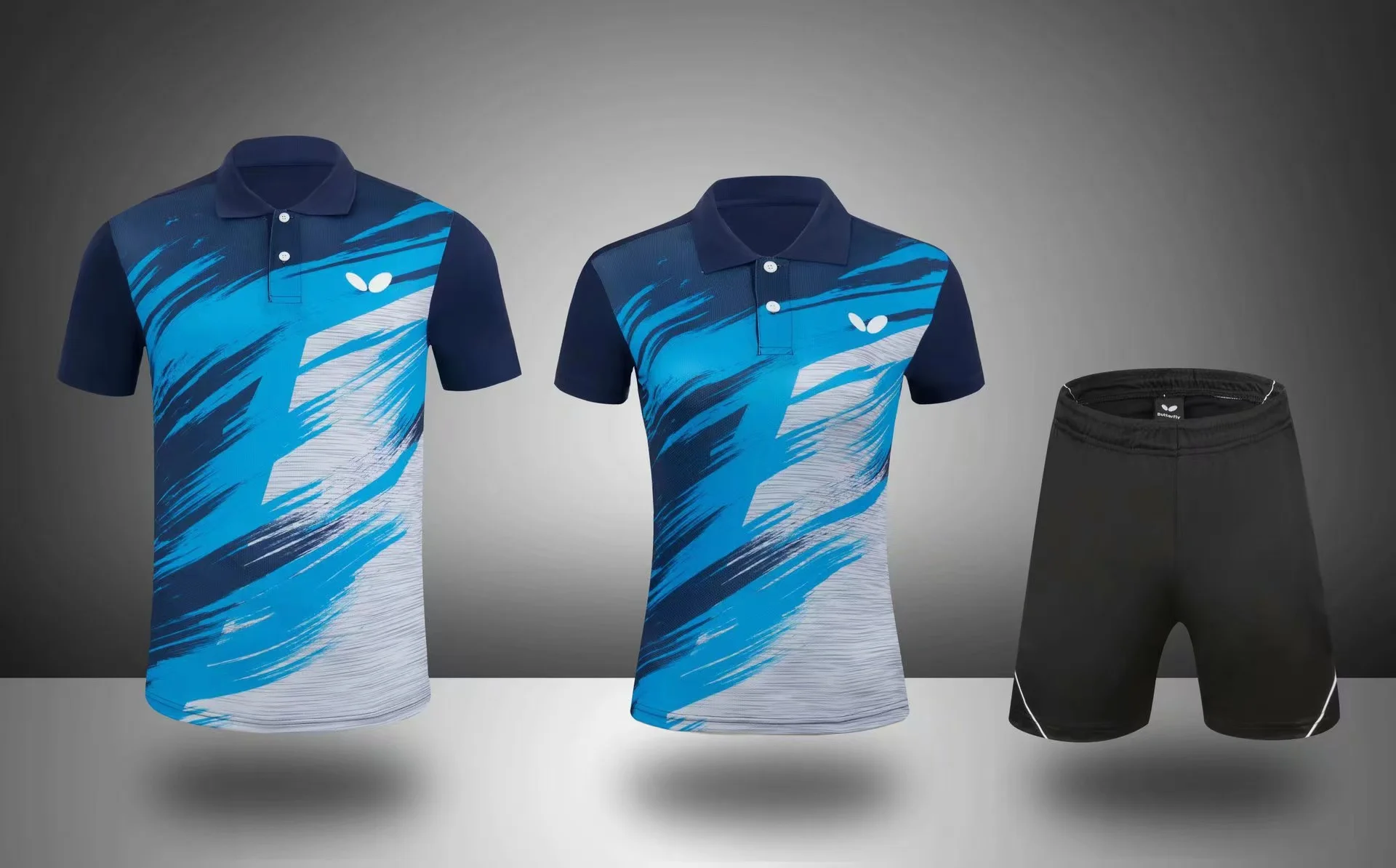 New table tennis wear men's and women's shirt series summer breathable fast drying short sleeve sportswear