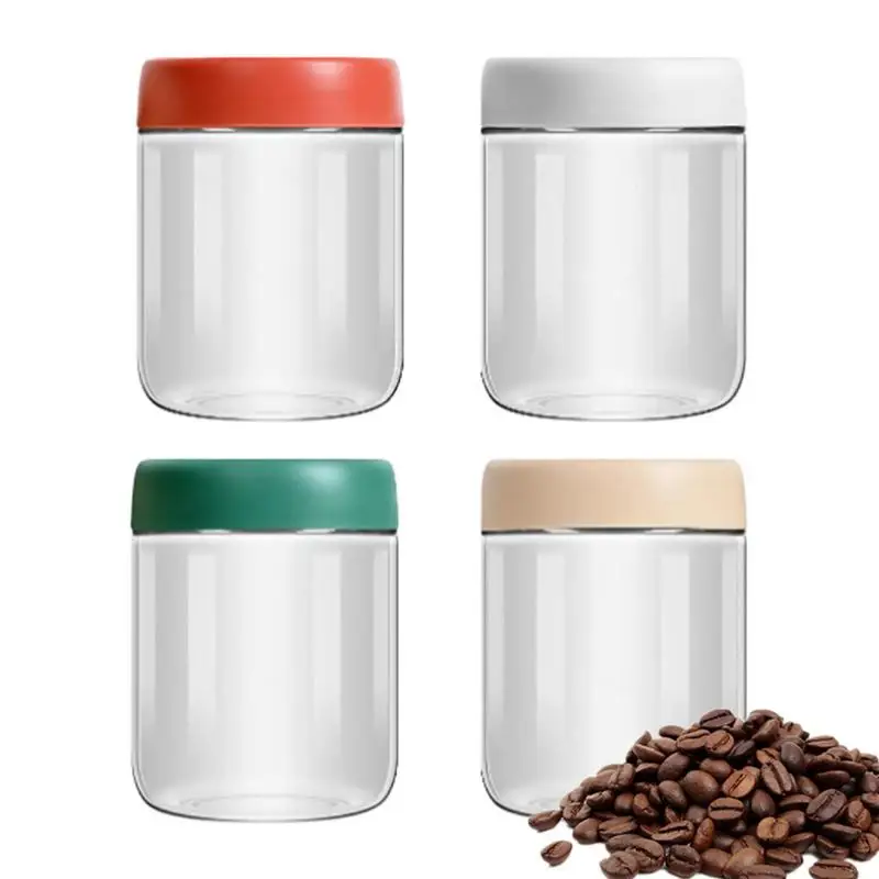 

Glass Food Storage Jar Airtight Canister Kitchen Salt Spices Pepper Sealing Tools Oatmeal Jar Coffee Beans Container