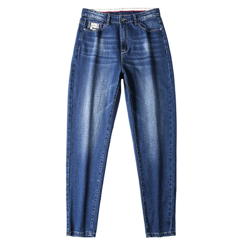 Men Jeans Denim Pencil Loose Stretch Plus Size Large 42 44 46 48 Pants High Waist Cowboy Trousers denim pants,denim trousers,men trousers