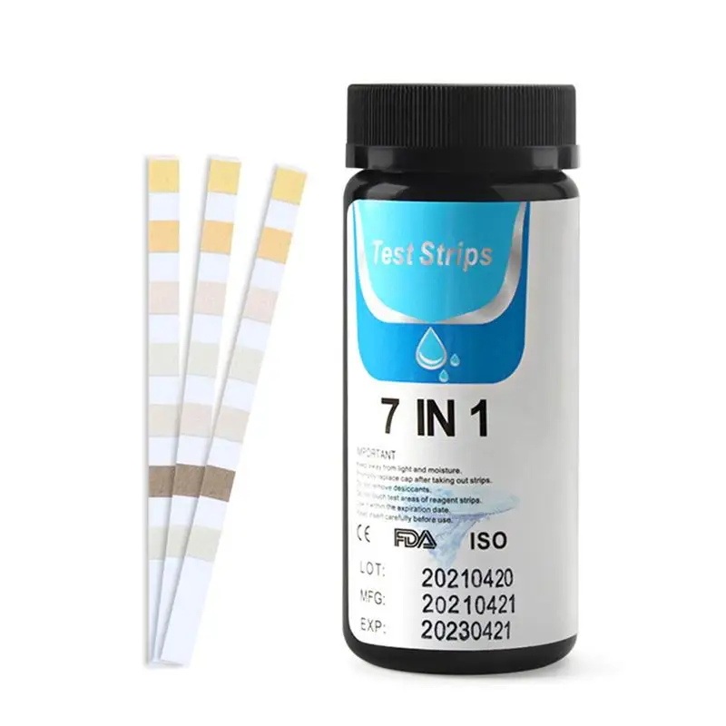 50 Pieces PH Test Strips For Pools 7 In 1 Accurate Pool Test Kit Water