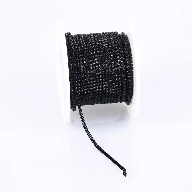 RESEN SS4 1,5 mm Kristall-Strass-Bandkette, Glasbesatz, zum Aufnähen, Kristallbecherkette, Edelstein für DIY-Schmuckzubehör – Detail 9