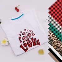 HTVRONT 12inX10in 13 Sheet Buffalo Plaid HTV Heat Transfer Vinyl for T-shirt Printing DIY Iron on HTV Film Christmas Gift 6