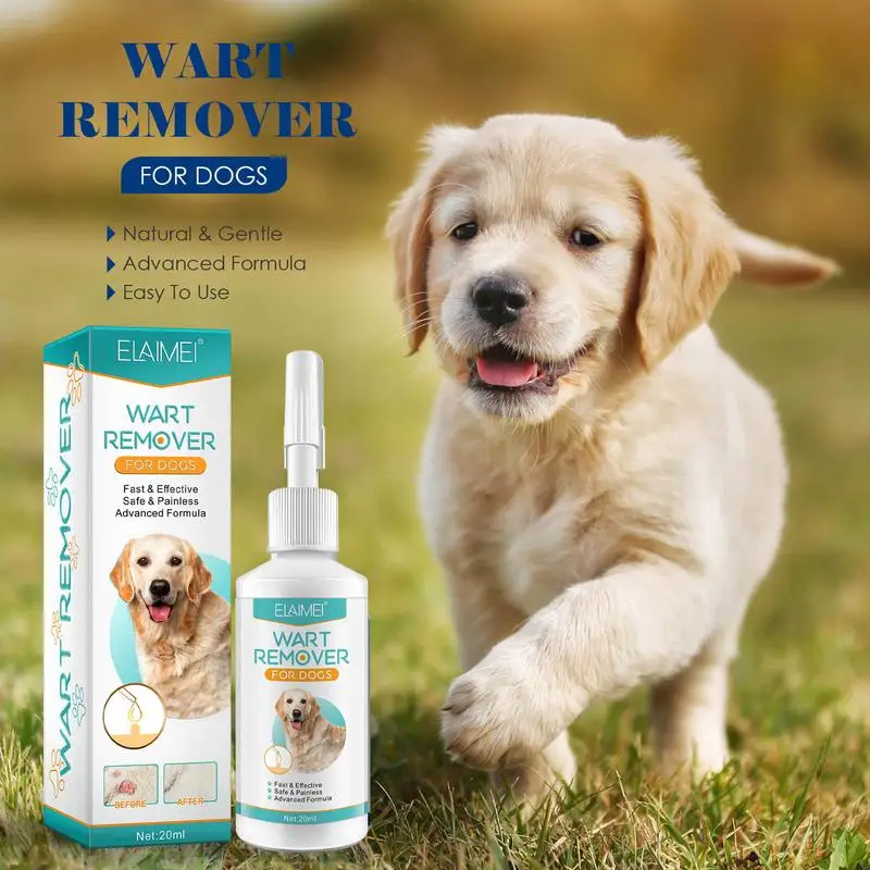 20ML Pet Dog Warts Remover Natural Dog Skin Tags Wart Removal Treat Against Moles Papilloma Warts Remover Liquid For Pet dog warts remover