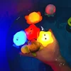 Baby Bath Toy Cute Animals Swimming Water LED Light Up Float Induction Luminous Toys Soft Rubber Kids Play Funny Gifts 1