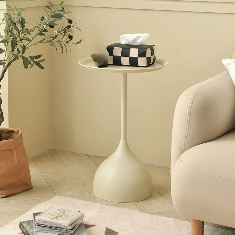 

Cream Style Sofa Side Small Coffee Table Mini Round Table Balcony Round Table Creative Side Table Small