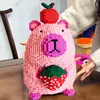 Big Capybara Toy for Kids Giant Strawberry Capybara Construction Set Anime Unique Decoration for Home for Aged 8+ 2