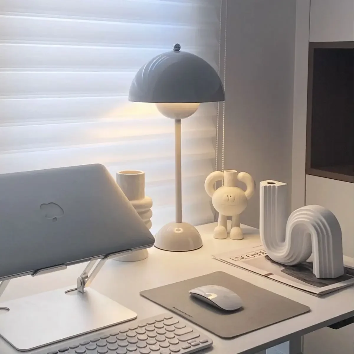 Modern Mushroom Flower Bud Rechargeable LED Table Lamps Desk Night for Bedroom Dining Touch Night Light Simple Hoom Decoration table lamp led night lamp