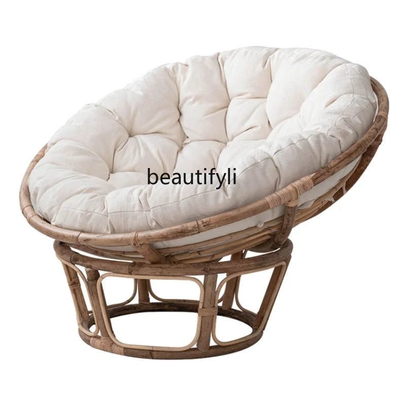 

Simple Rattan Chair Sun Chair Bed & Breakfast Japanese Radar Lazy Bone Chair Leisure Couch Balcony Really Wicker Lounger