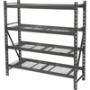4-Tier Industrial Shelving Rack - 77in.W x 24in.D x 72in.H, Model# 2611T002 1
