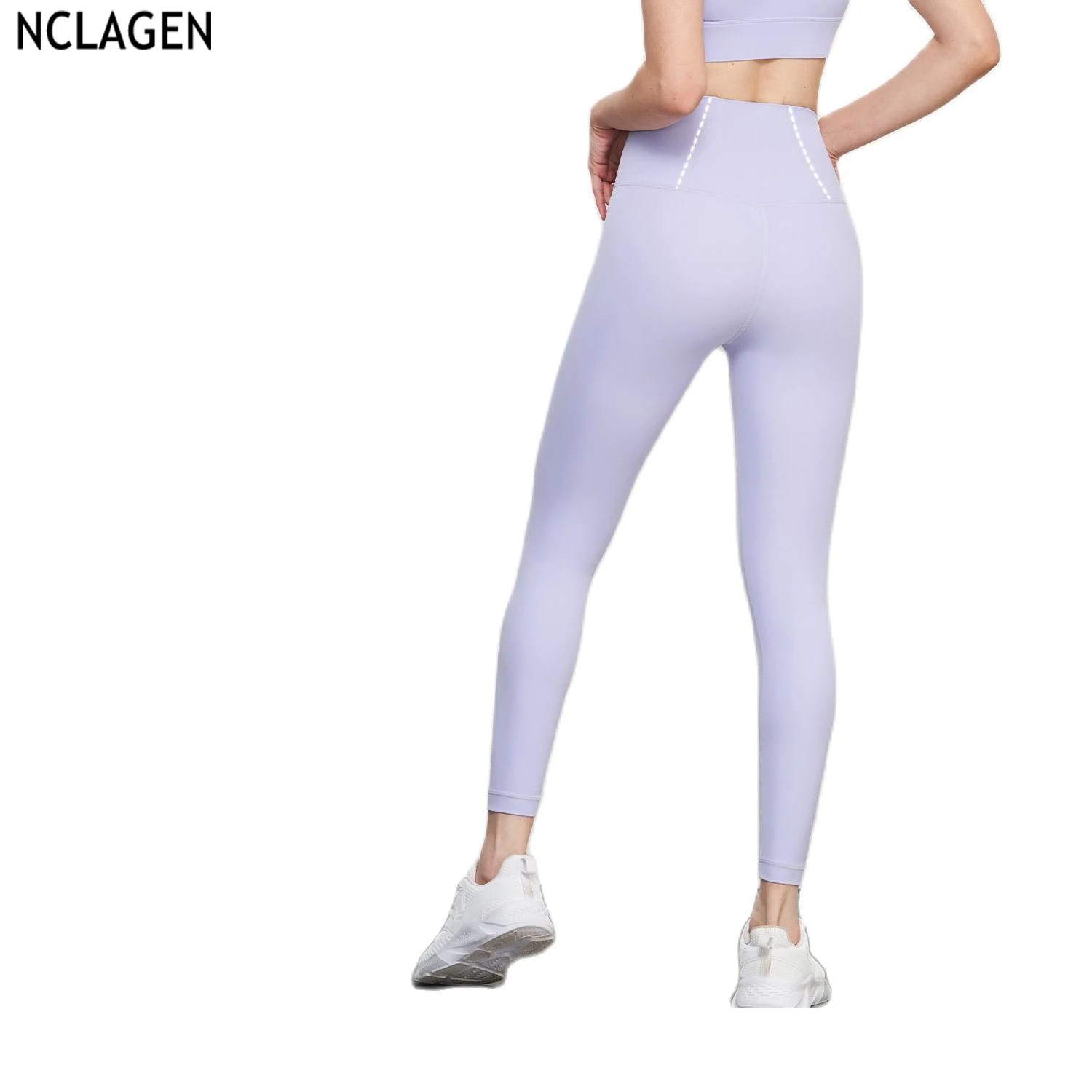 

NCLAGEN Exercise Fitness Pants Women's Yoga Leggings Gym Sport Running Breathable Tights High Waist Butt Lifting Solid Color